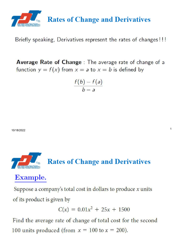 Derivertives - Marginal - PDF | PDF