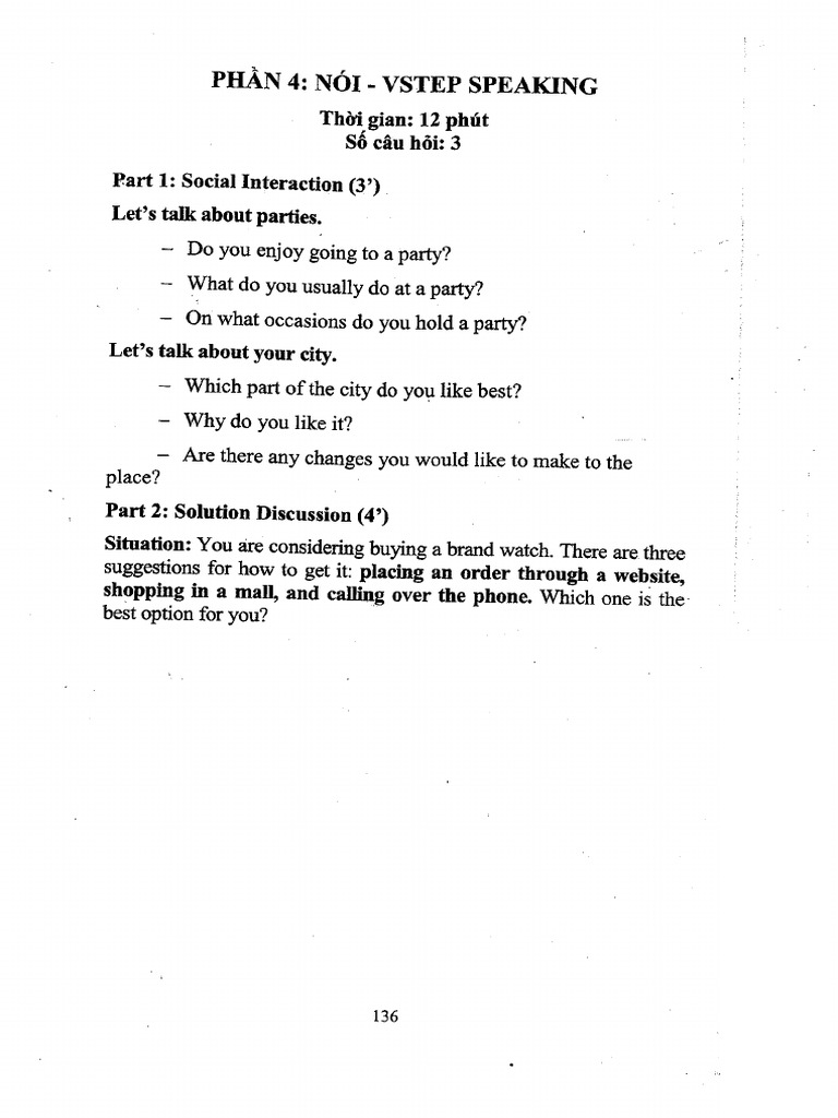 Speaking 5 | PDF