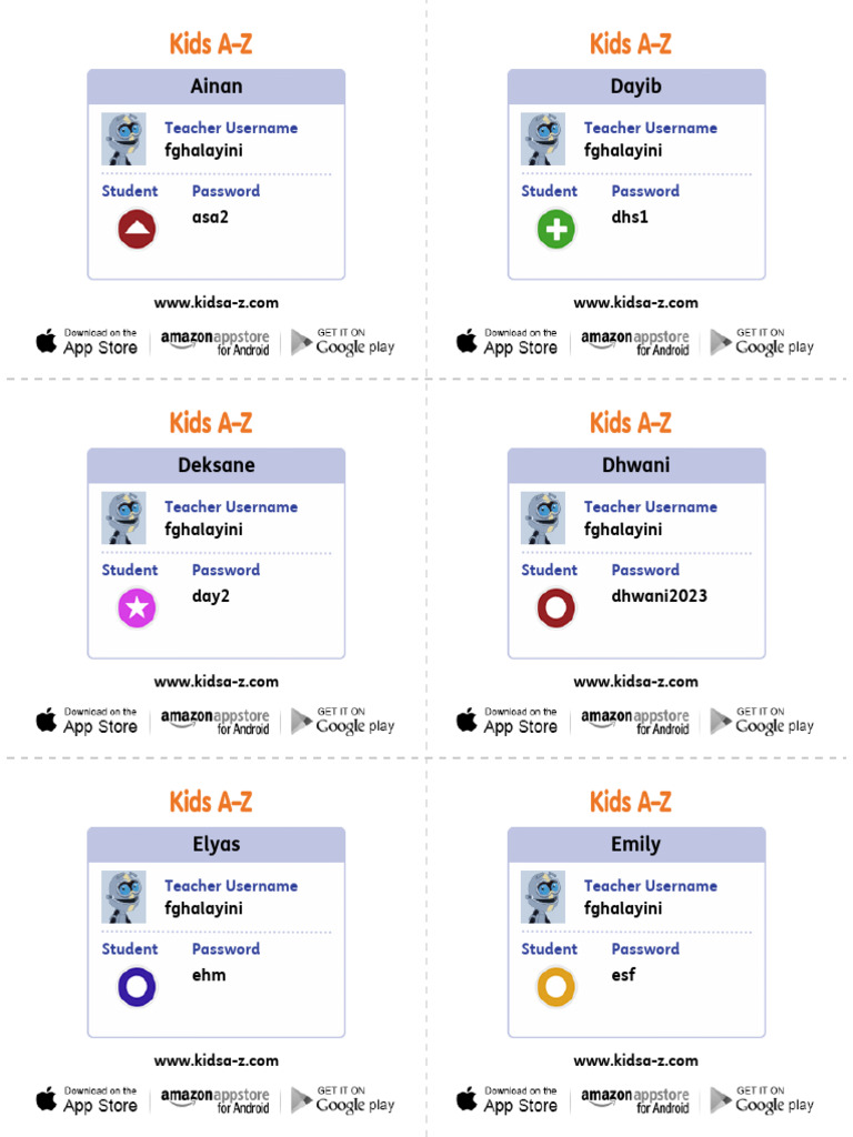 STUDENT LOGIN INSTRUCTIONS visual data 7