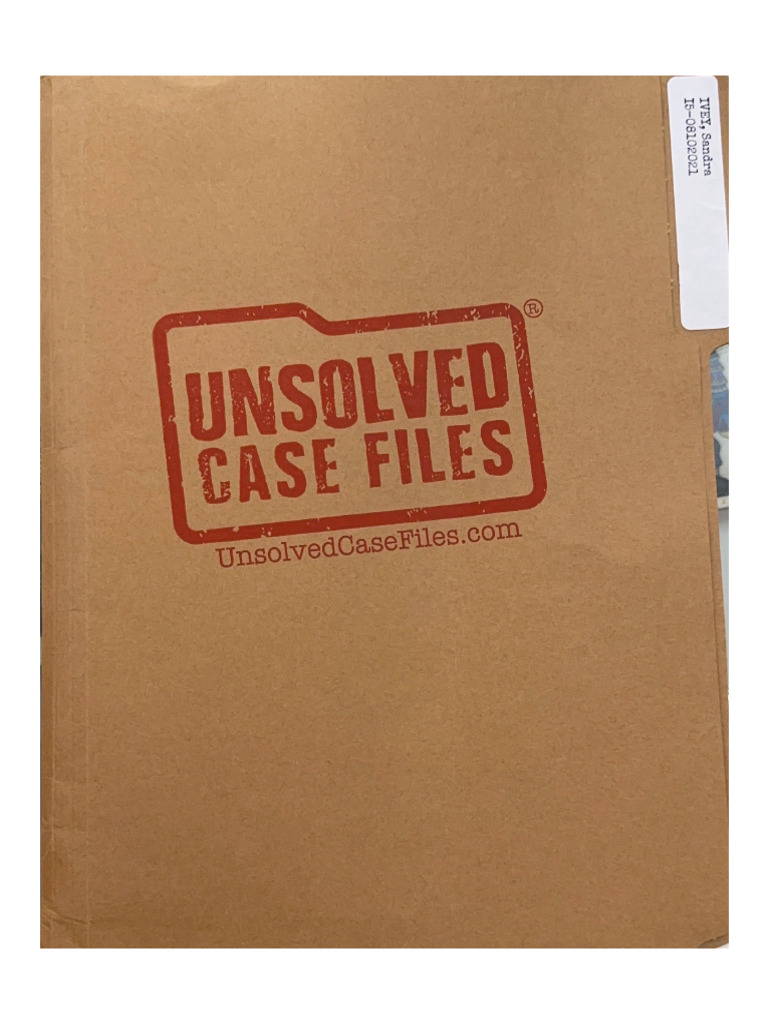 Unsolved Case Files Sandra Ivey PDF