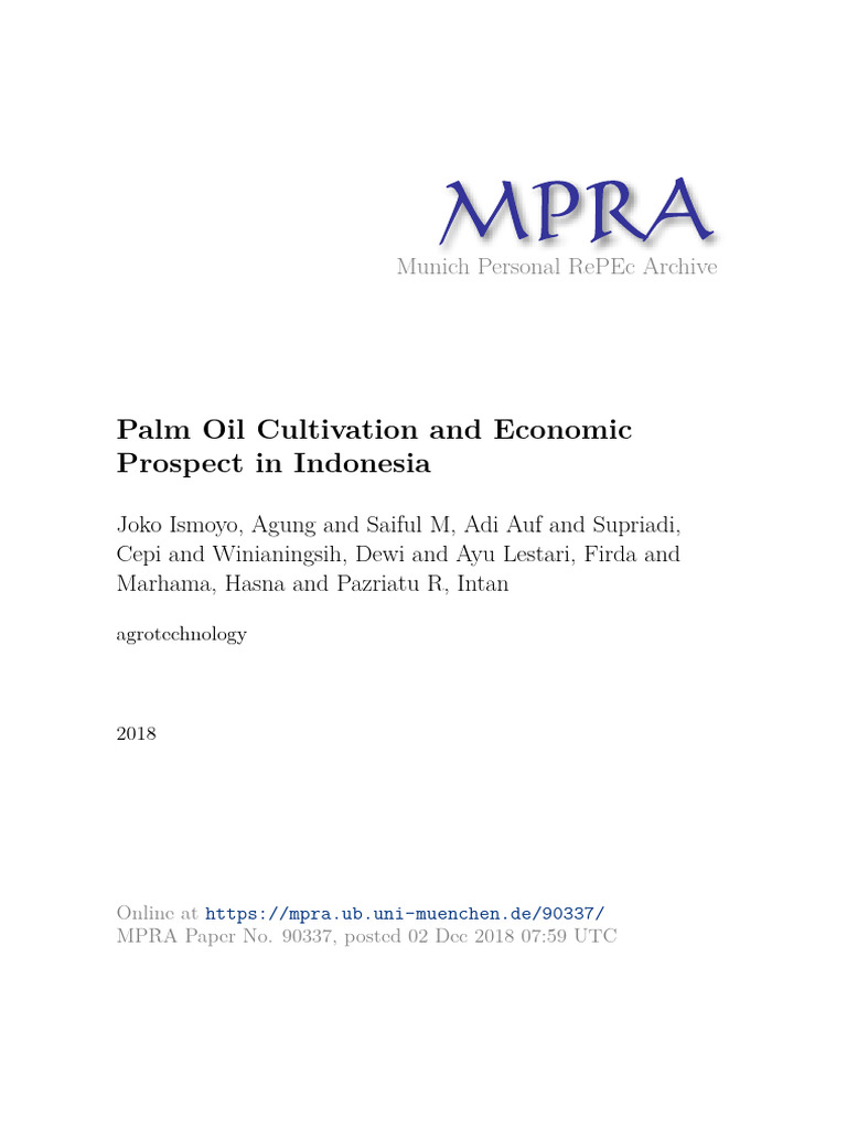 MPRA Paper 90337 | PDF | Natural Products