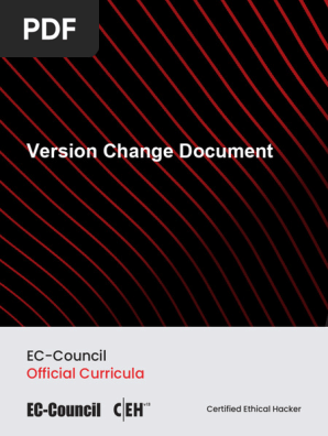 CEHv13 Version Change Document | PDF