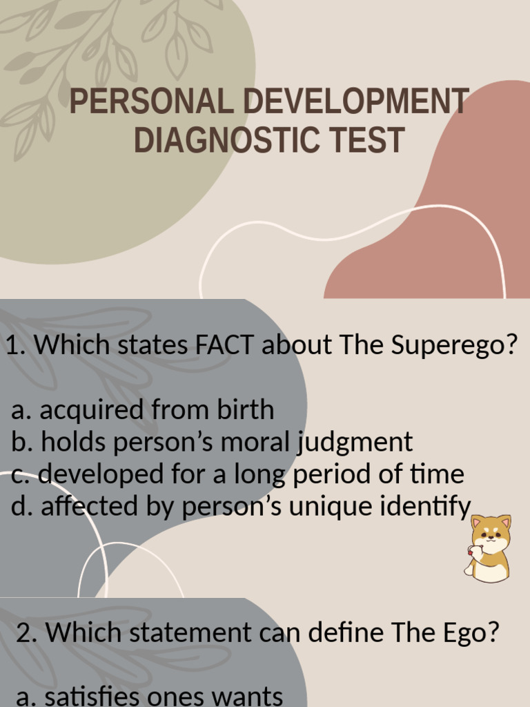 PERDEV Diagnostic Test | PDF