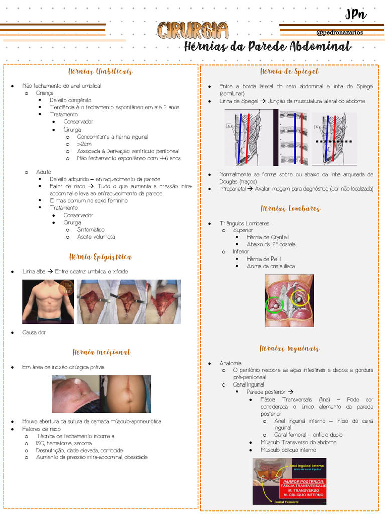 Cirurgia 2 - Hérnias Da Parede Abdominal | PDF