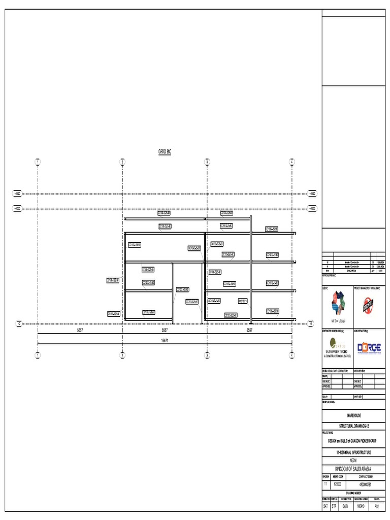 OXAGON Warehouse Structural Drawings R02 1 | PDF