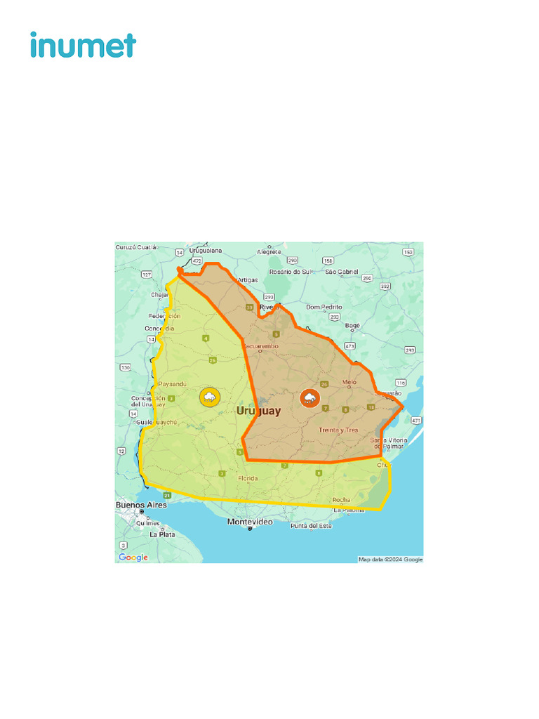 Advertencia Naranja: Tormentas y Lluvias | PDF | Uruguay | Ciencia y ...