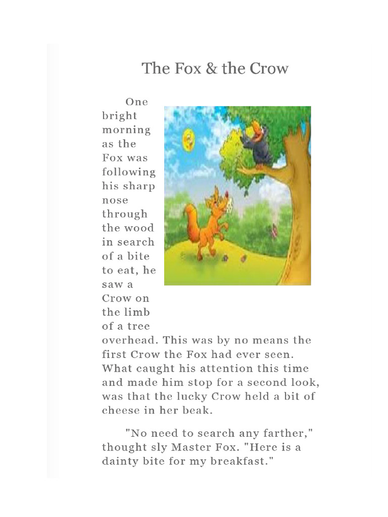 Fox and Crow | PDF