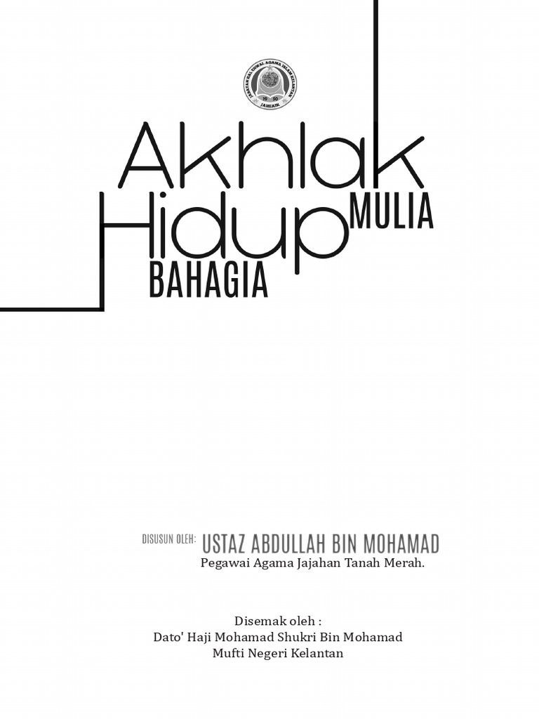 Fa Buku Akhlak Mulia Hidup Bahagia Jaheik 1 | PDF