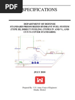 DOD Standard Pressurized Hydrant Fuel System - Type III and Cut-N-cover Standards