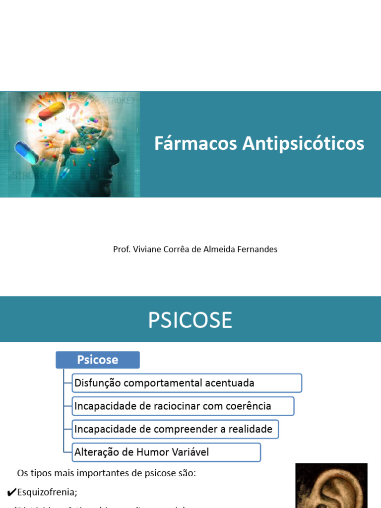 Fármacos Antipsicóticos e Esquizofrenia | PDF | Antipsicótico | Autoajuda