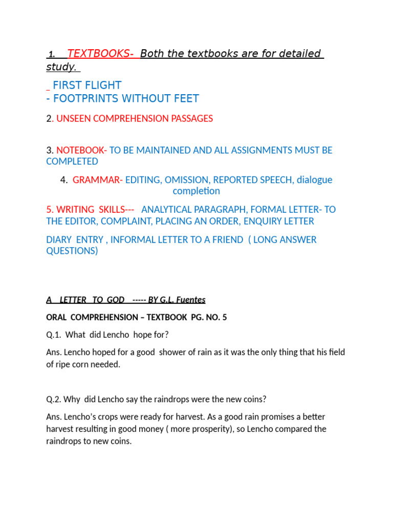 a-letter-to-god-notes-pdf