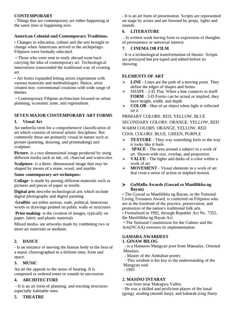 Cpar 1ST Quarter Reviewer | PDF