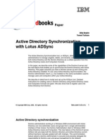Active Directory Sync With Lotus ADSync