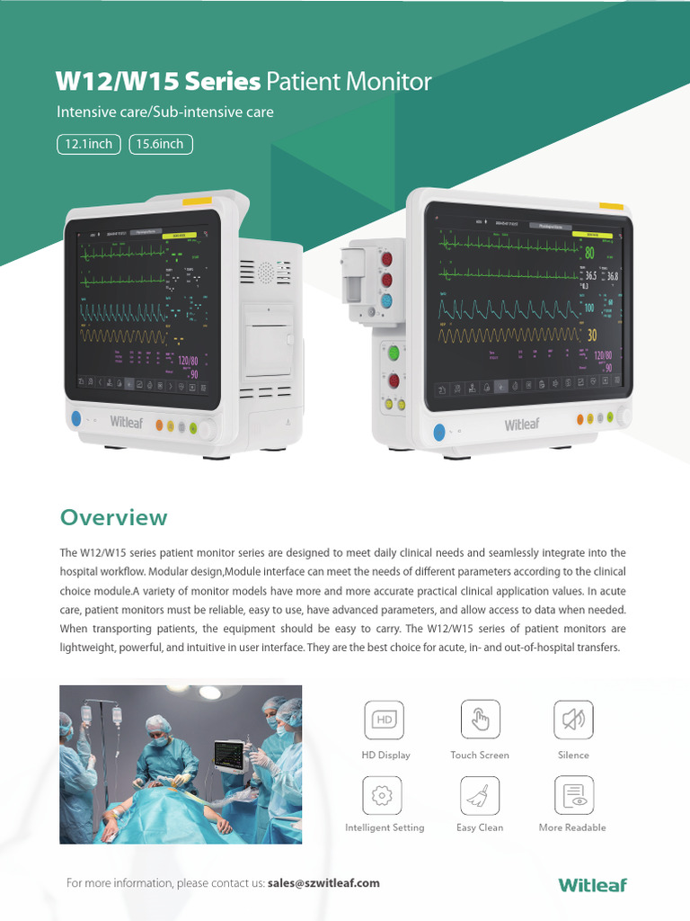 W12W15 Series Patient Monitor - 05 | PDF | Computer Monitor ...