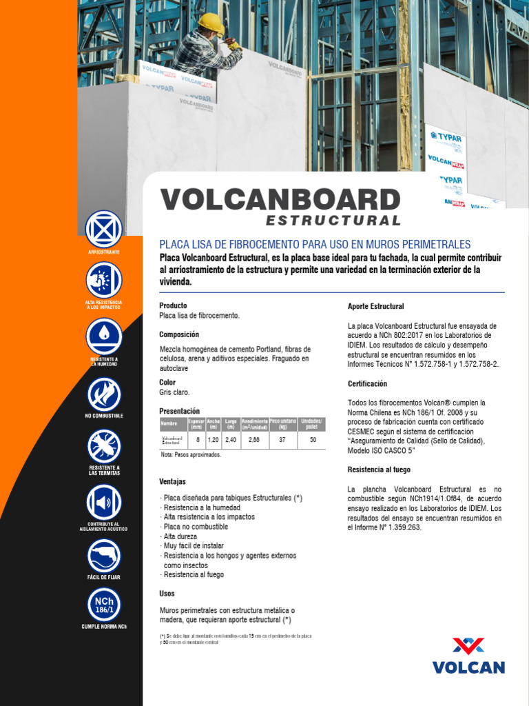 FT-Volcanboard-Estructural-12-01-2023 | PDF