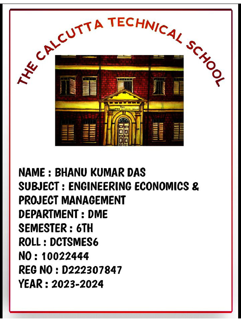 Engineering Economics Project Management Pdf
