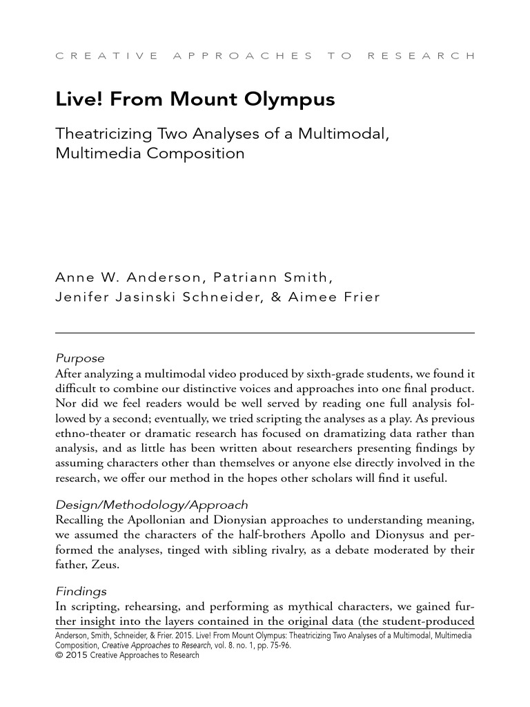 Live! From Mount Olympus Thea | PDF