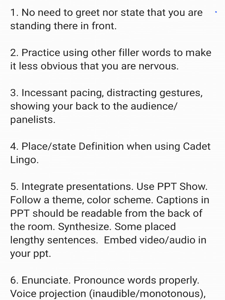 Public Speaking ObservationTips | PDF