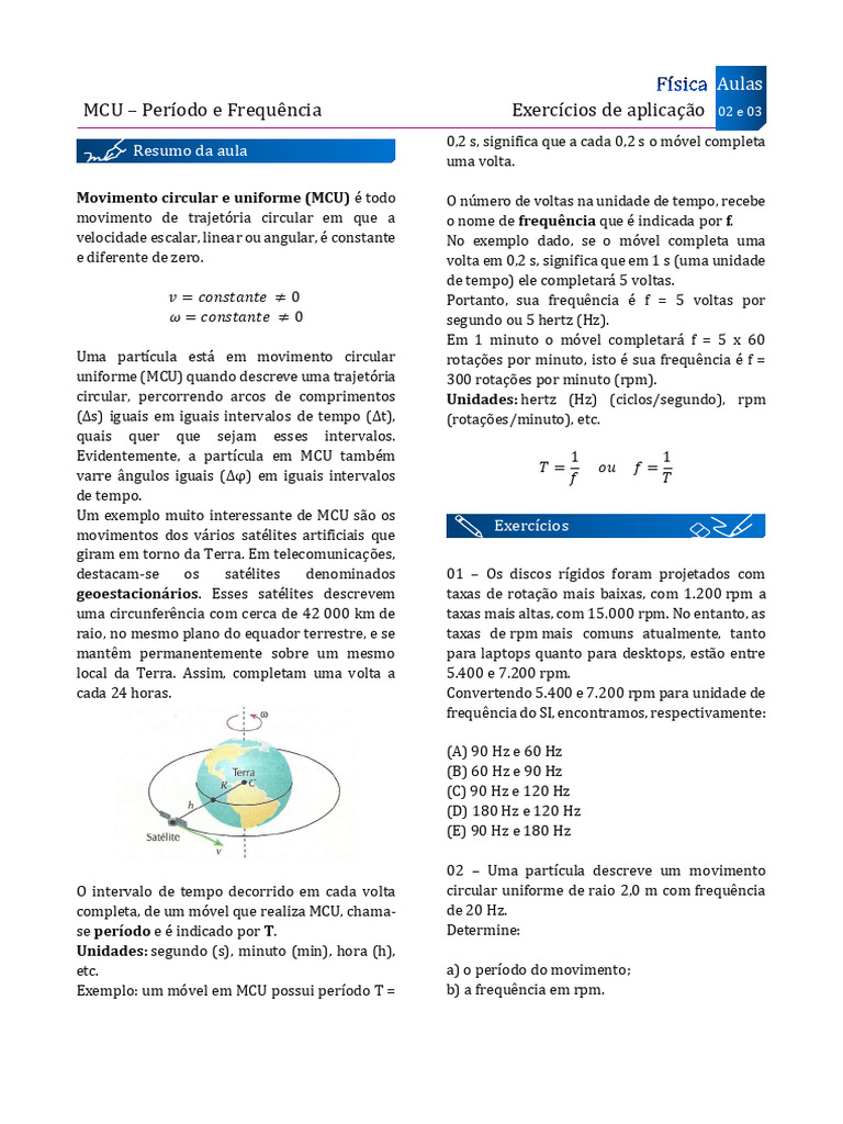 MCU Aula 2 e 3 | PDF
