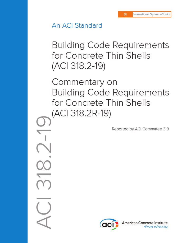 ACI 318-2-19 - Preview - Buildings Code Requirements For Concrete Thin ...