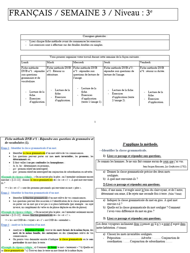 Francais 3o-3 | PDF