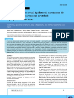 Tumor Sincrónico Renal Ipsilateral, Carcinoma de Células Claras y Carcinoma Urotelial: A Propósito de Un Caso