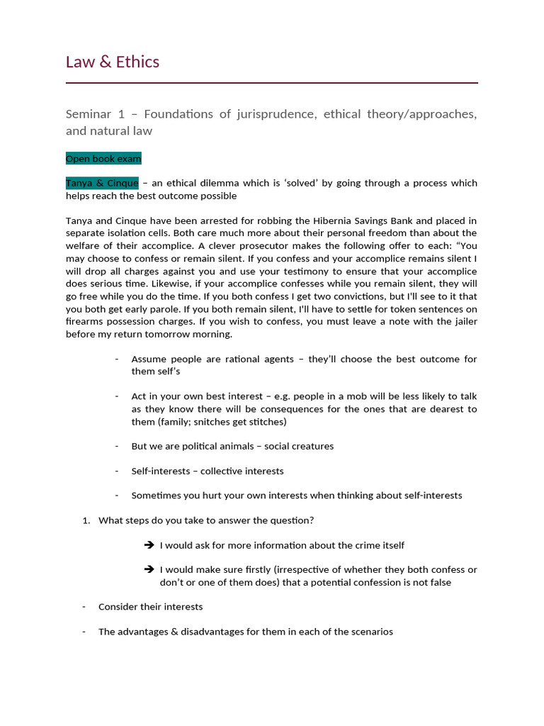 LawEthics Notes 2019 | PDF