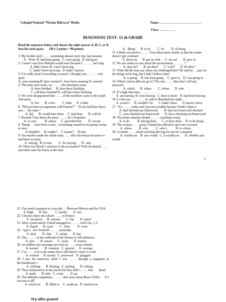Test Initial 11 | PDF