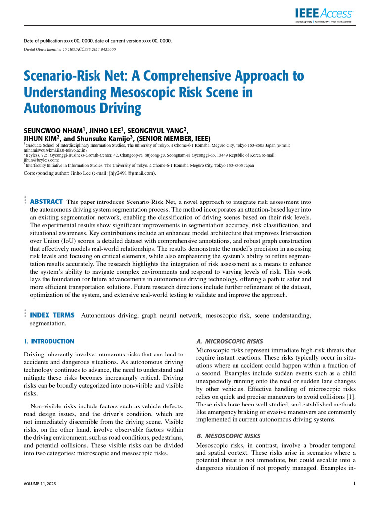 Scenario-Risk Net A Comprehensive Approach To Unde | PDF