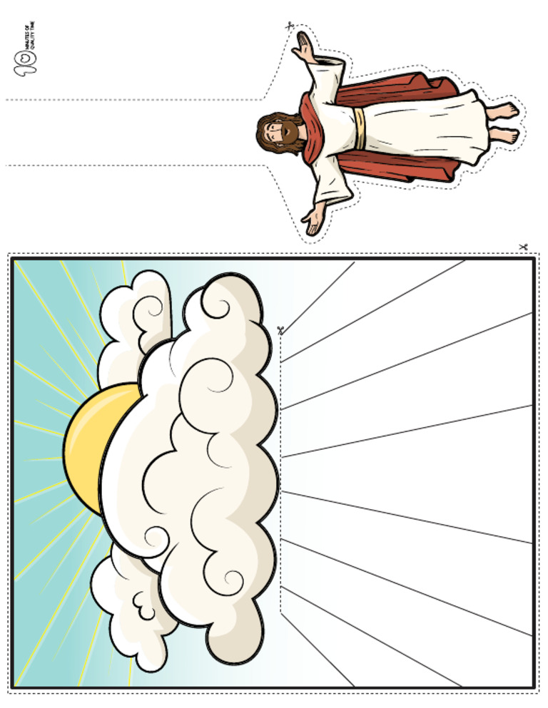 The Ascension of Jesus Craft Color | PDF