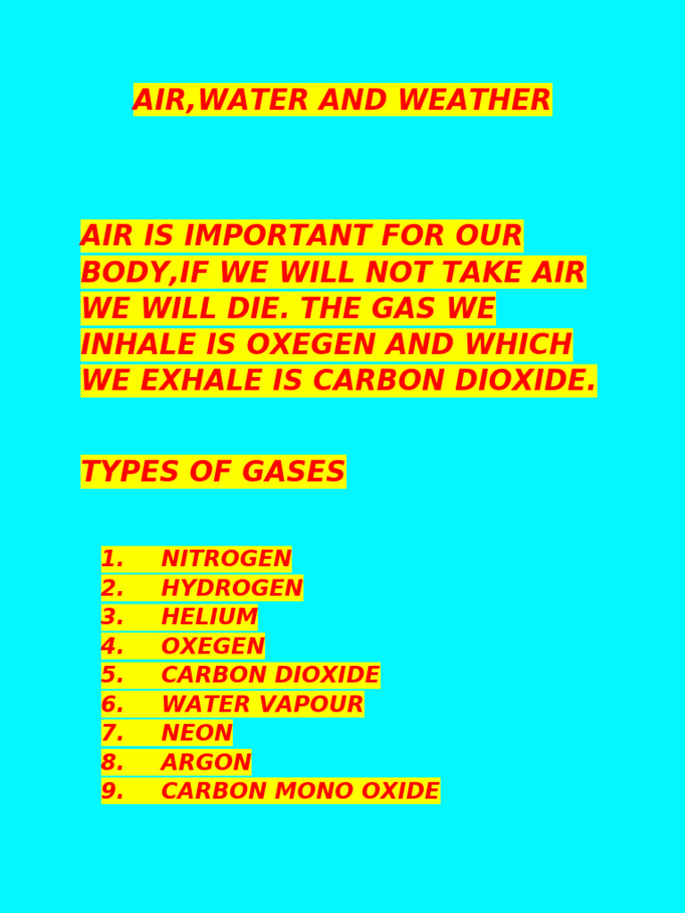 Air water weather daivik s ms word document pdf