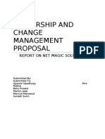 Leadership and Change Management Proposal: Report On Net Magic Solutions