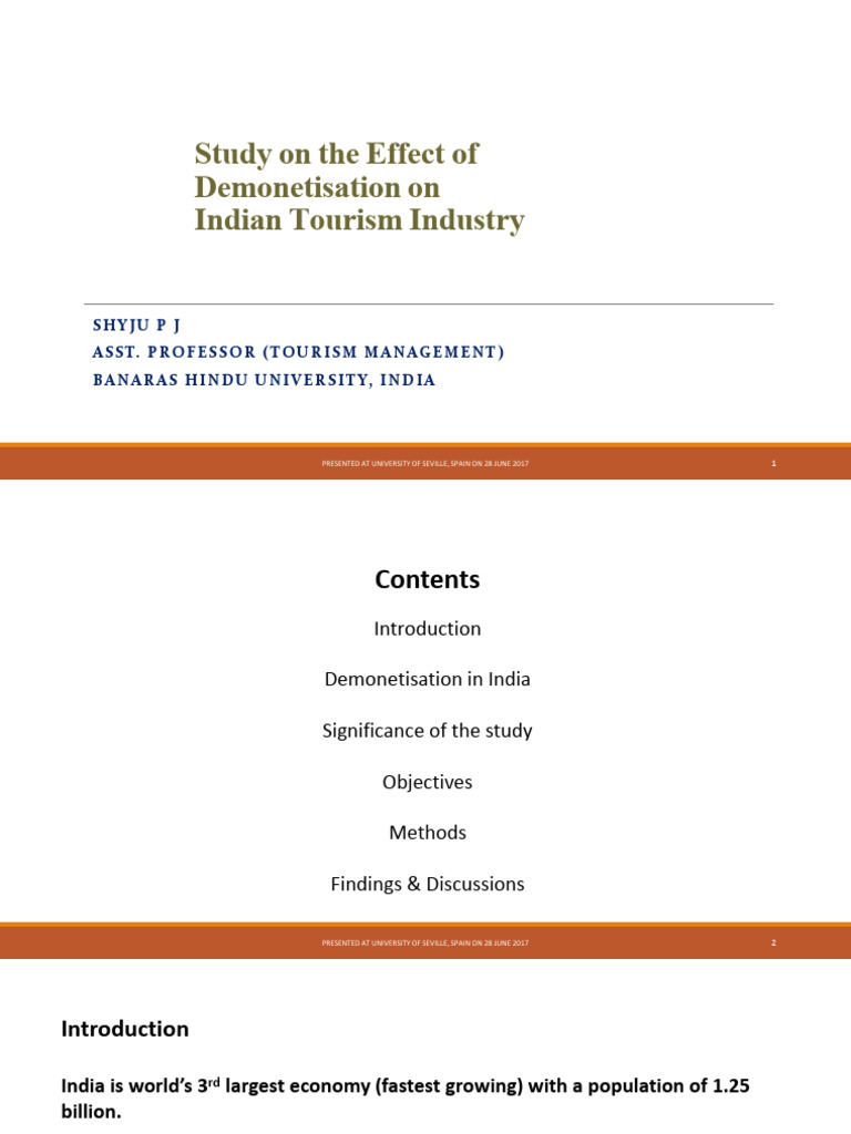 Study On The Effect of Demonetisation On | PDF