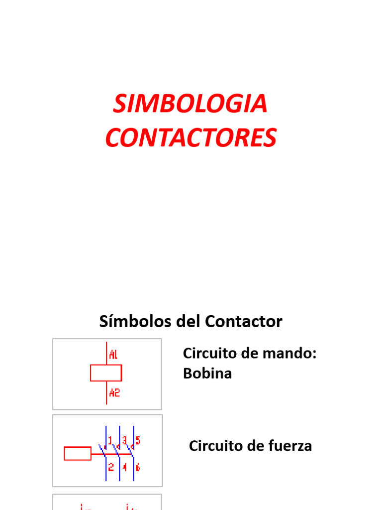 Simbología de Contactores Eléctricos | PDF