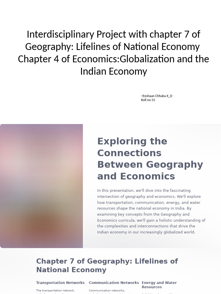 Exploring The Connections Between Geography and Economics | PDF ...