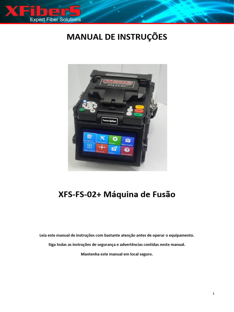 XFS-FS-02 Manual Maquina de Fusão. | PDF, image size:768x1024