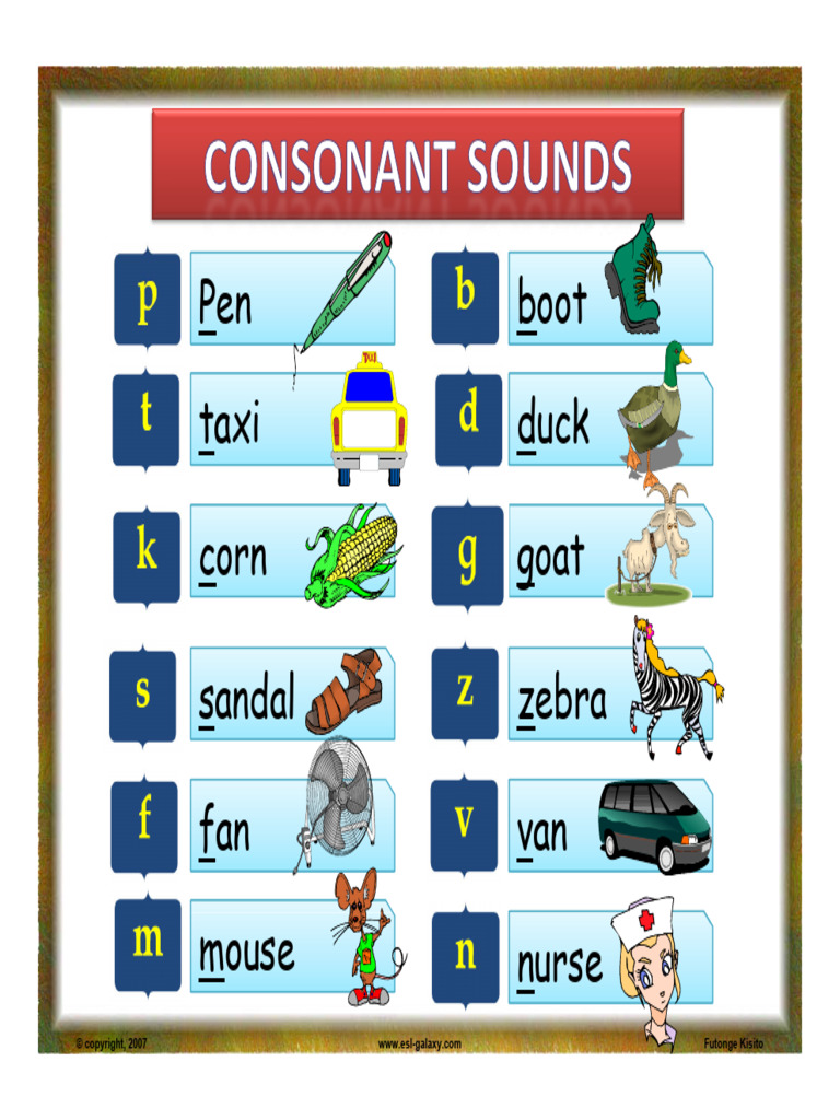 Ipa Consonant Chart | PDF