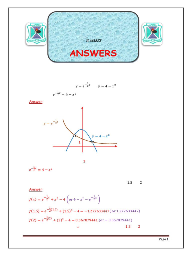 Answers - Test 3 Numerical Methods | PDF