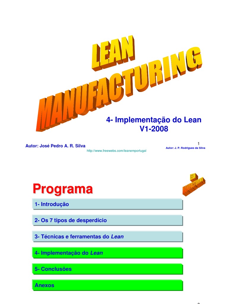 Implementação do Lean Manufacturing | PDF | Fabricação enxuta | Teoria ...