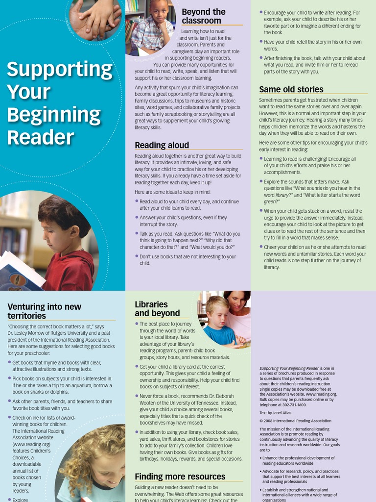 Tips for Supporting Beginning Readers | PDF | Literacy | Learning To Read