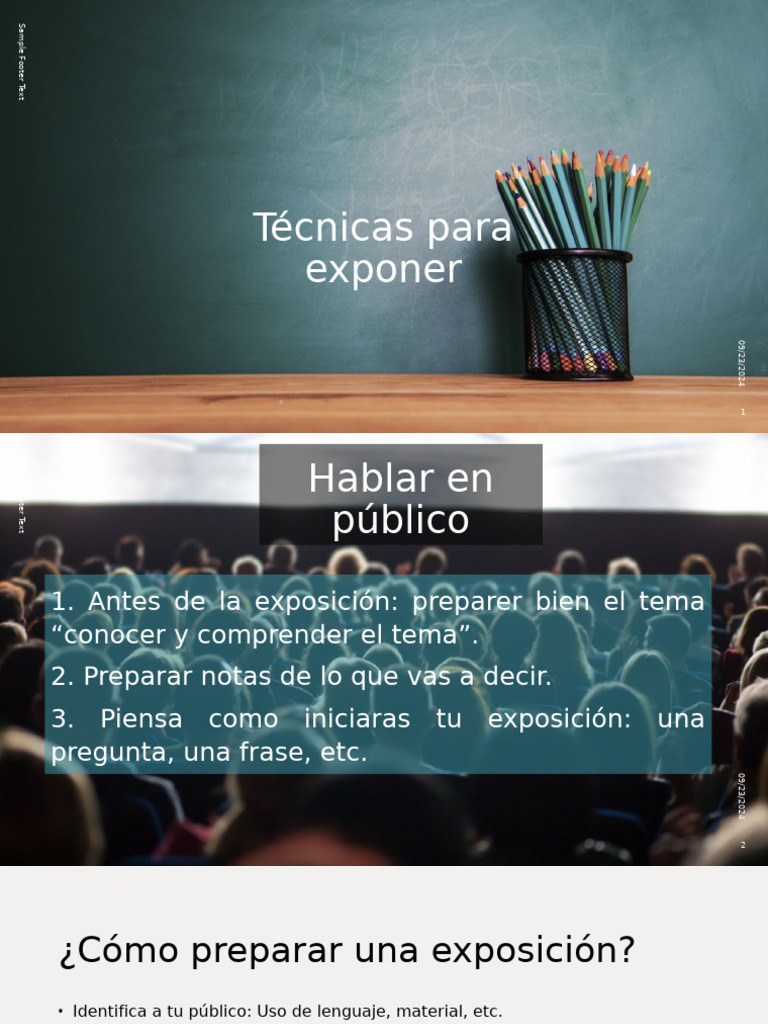 Técnicas para Exponer | PDF