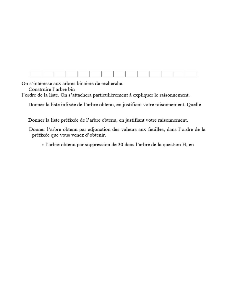 Exercice Arbre de Recherche+ | PDF