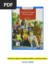 Nutrition Through The Life Cycle 7th Edition PDF