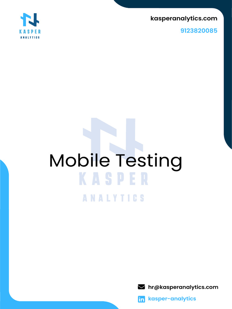 Mobile Testing 1718718574 | PDF | Mobile App | Tablet Computer