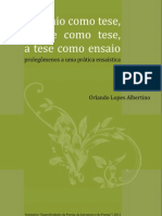 Ensaio Sobre o Ensaio - Orlandolopes - Ppgl Dll Ufes