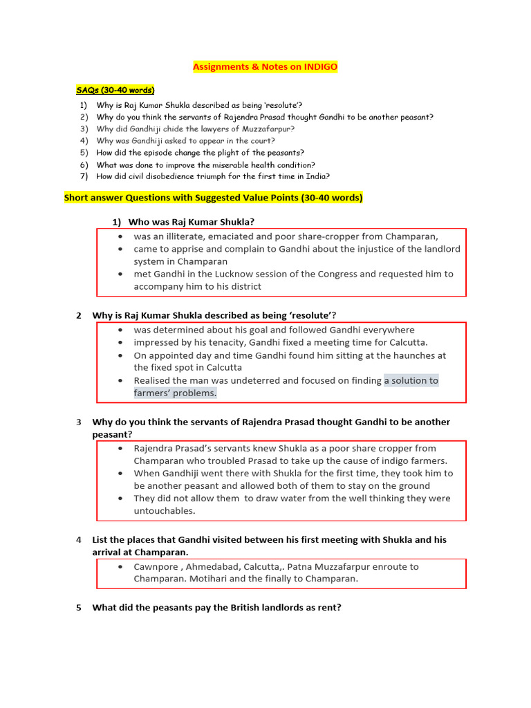 Assignment & Notes-L.5 | PDF