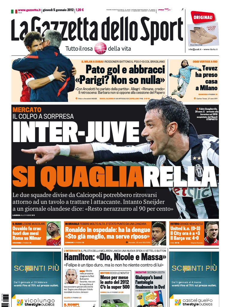 Gazzetta Dello Sport - 05/01/2012 | PDF
