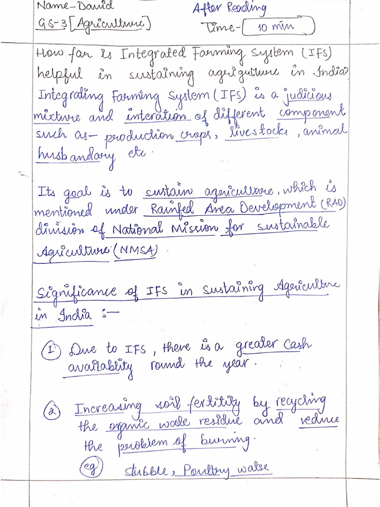 Gs 3 Agriculture Pdf