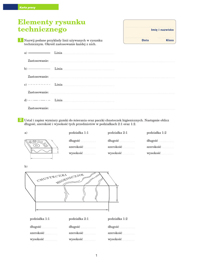Elementy Rysunku Technicznego Klasa 5 5 - elementy rysunku technicznego | PDF
