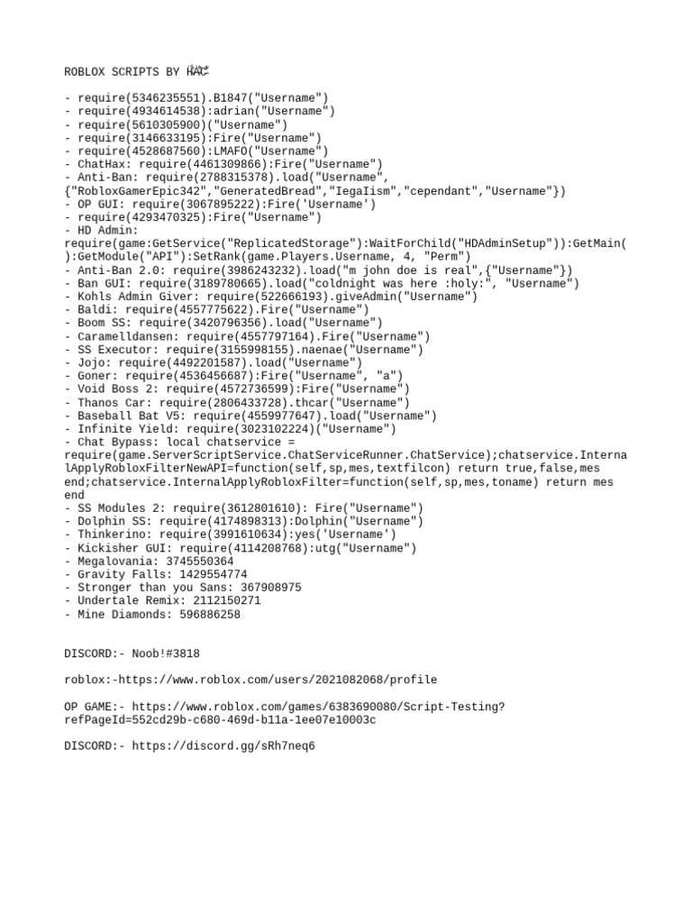 Roblox Require Scripts That Work With Synapse